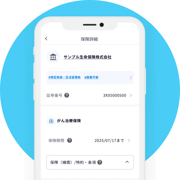 保障(補償)範囲をわかりやすく
